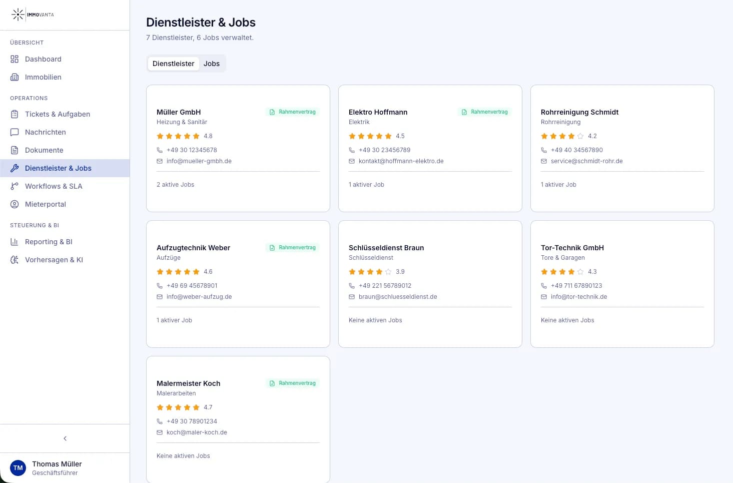 Dienstleister & Jobs - Ihr Netzwerk auf Knopfdruck
